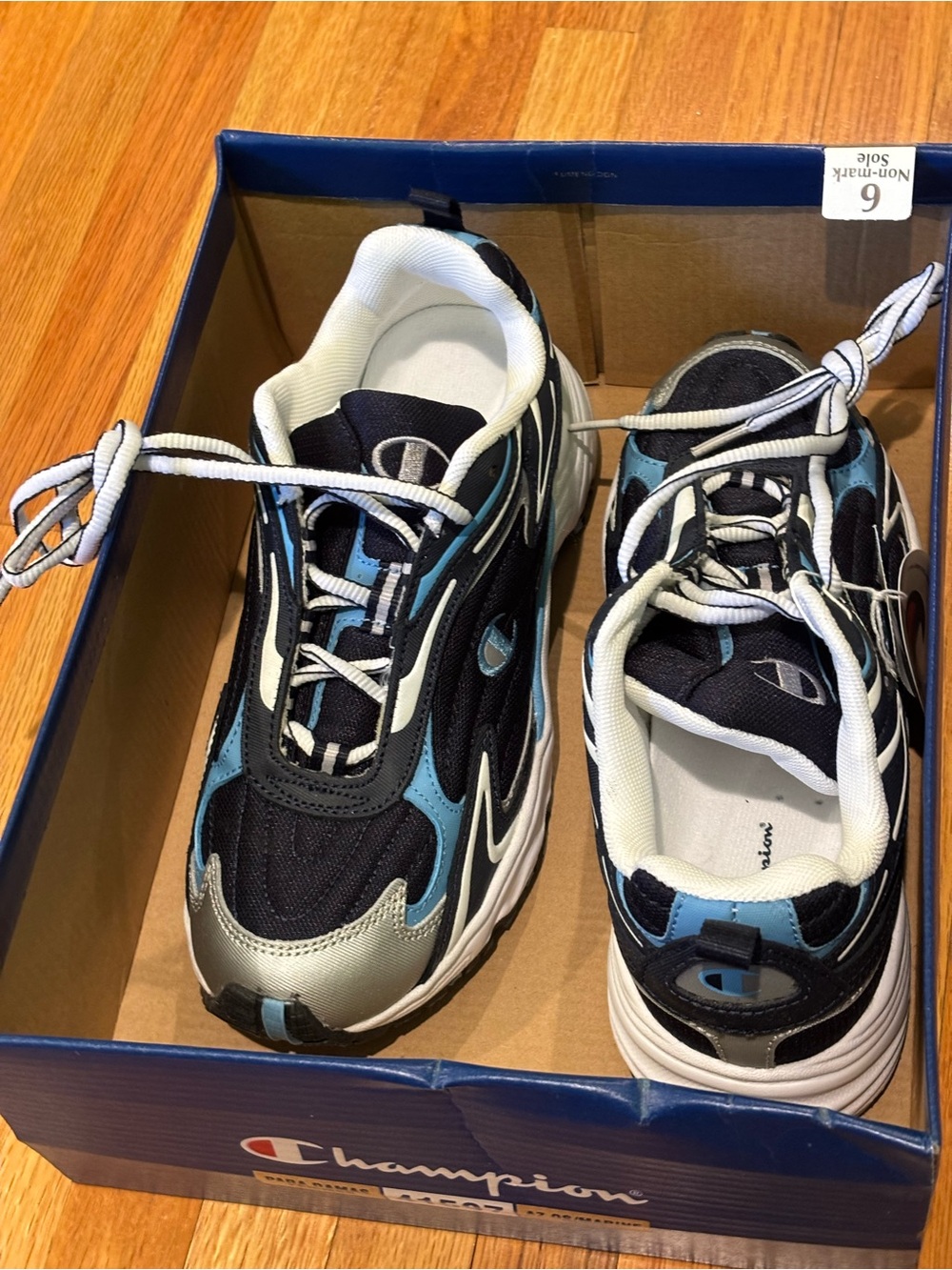 Champion Navy, Light Blue & Gray Women's Athletic Sneakers - Picture 6 of 8
